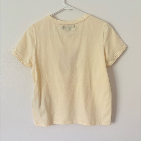 Motel Rocks Saki Graphic Tee in Buttermilk with Mon Cheri Print Size XS - Picture 8 of 8